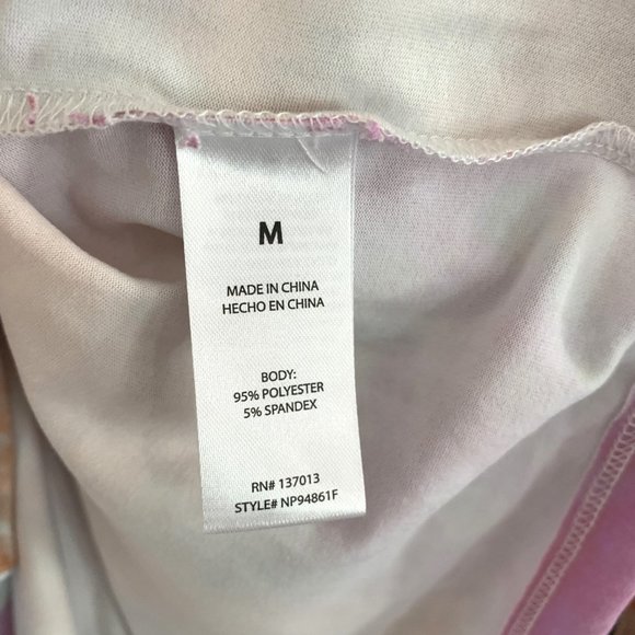 Wildfox Intimates Dreamland Pajamas 2 PC Set Top & Pants Rainbow Cloud Tie Dye - Picture 5 of 8